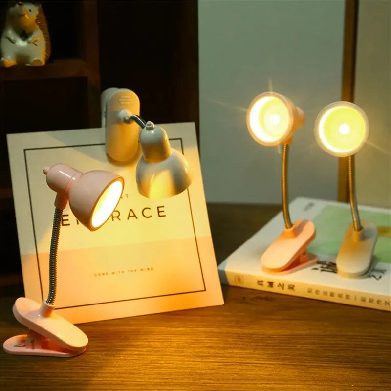 Bigman LumiClip Desk Lamp – Flexible Mini Clip-On Study & Reading Light