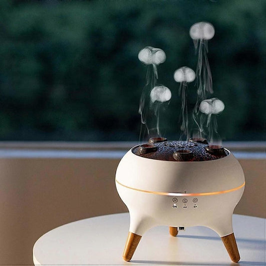 BIGMAN Air Humidifiers 250Ml Jellyfish Aroma Diffuser With Remote Control