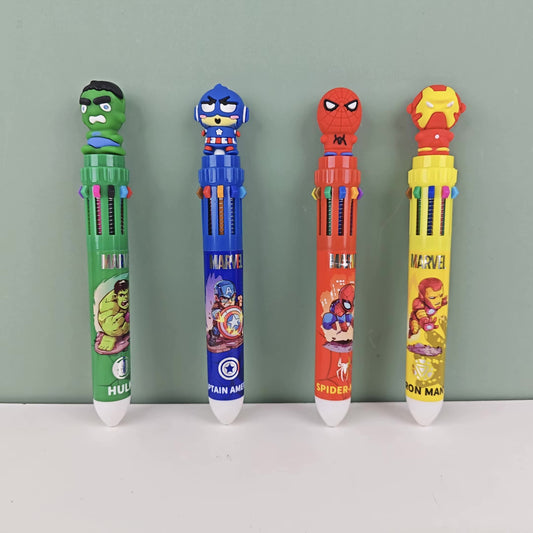 BIGMAN Marvel Character 10-in-1 Multi-Color Gel Pen