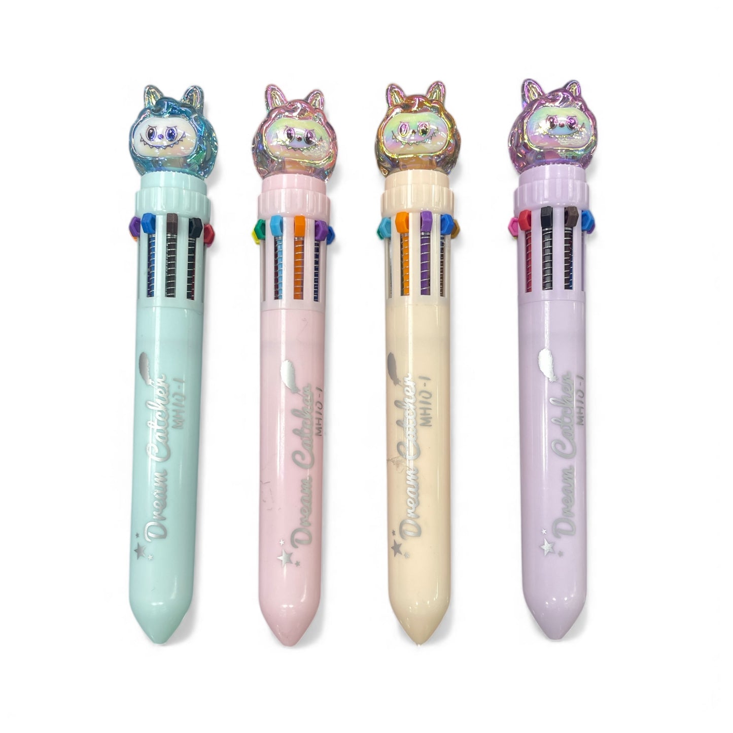BIGMAN Crystal Labubu 10-in-1 Multi-Color Gel Pen