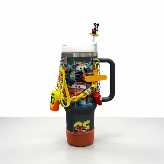 BIGMAN Cars Edition Tumbler 40oz With Accessories