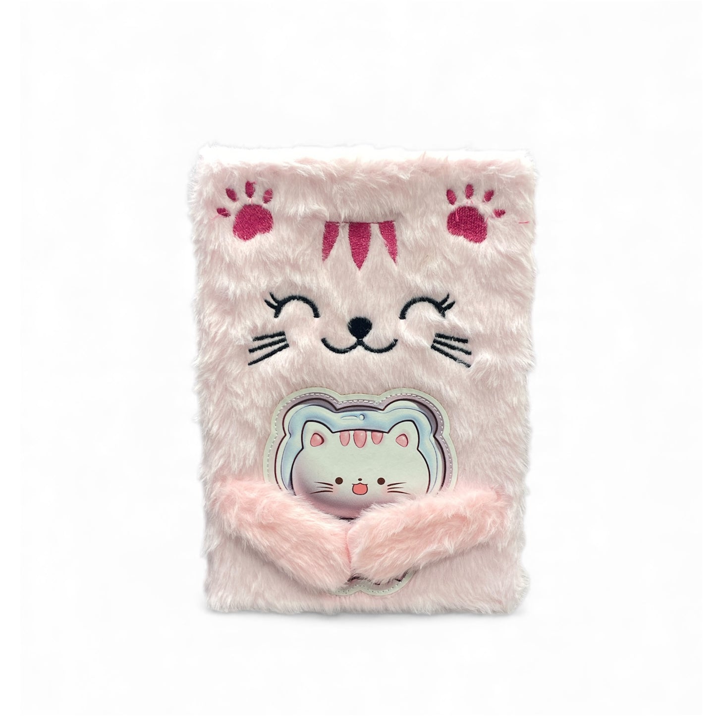 BIGMAN Cute Kitty Fluffy Cover Diary