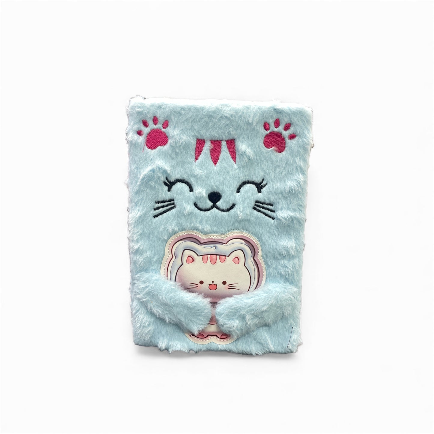 BIGMAN Cute Kitty Fluffy Cover Diary