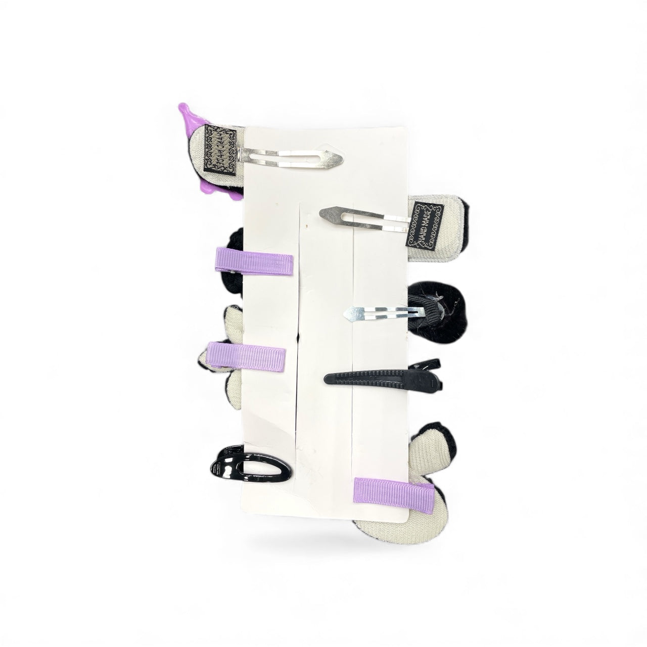 BIGMAN Kuromi Cute Plush Hair Clip Set