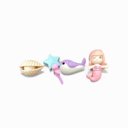 BIGMAN Tiny Erasers Pack 4 Piece Fun Eraser Box