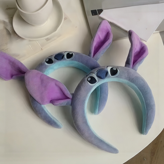 BIGMAN Stitch Ear Headband Soft Wash & Makeup Hairband