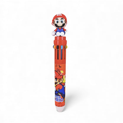 BIGMAN Mario Characters 10-in-1 Multi-Color Gel Pen
