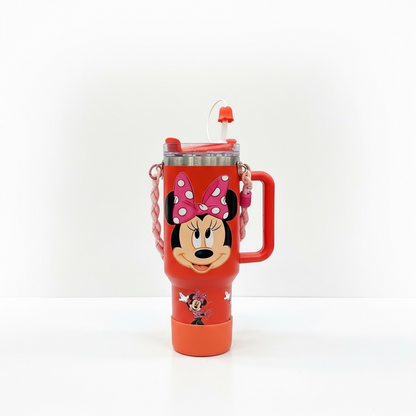 BIGMAN Mickey Mouse Edition Orange Stanley Tumbler 40oz With Accessories