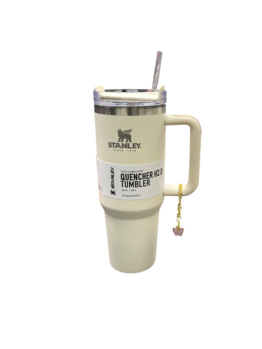 BIGMAN Pink Elegant Butterfly Charm Tumbler Handle Bracelet