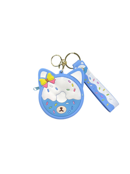 Bigman Hello Kitty Mini Zipper pouch Soft Silicon Keychain