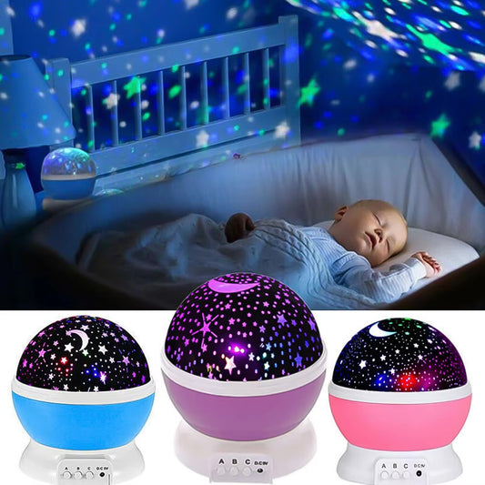 BIGMAN Starry Projector Lamp LED Night Light for Kids Bedroom