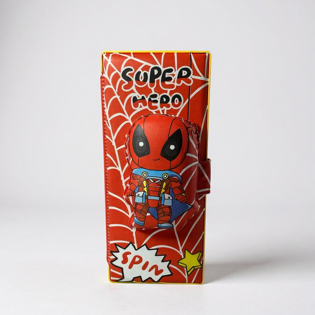 BIGMAN Spider-Man 3D Super Hero Double-Sided Pencil Box