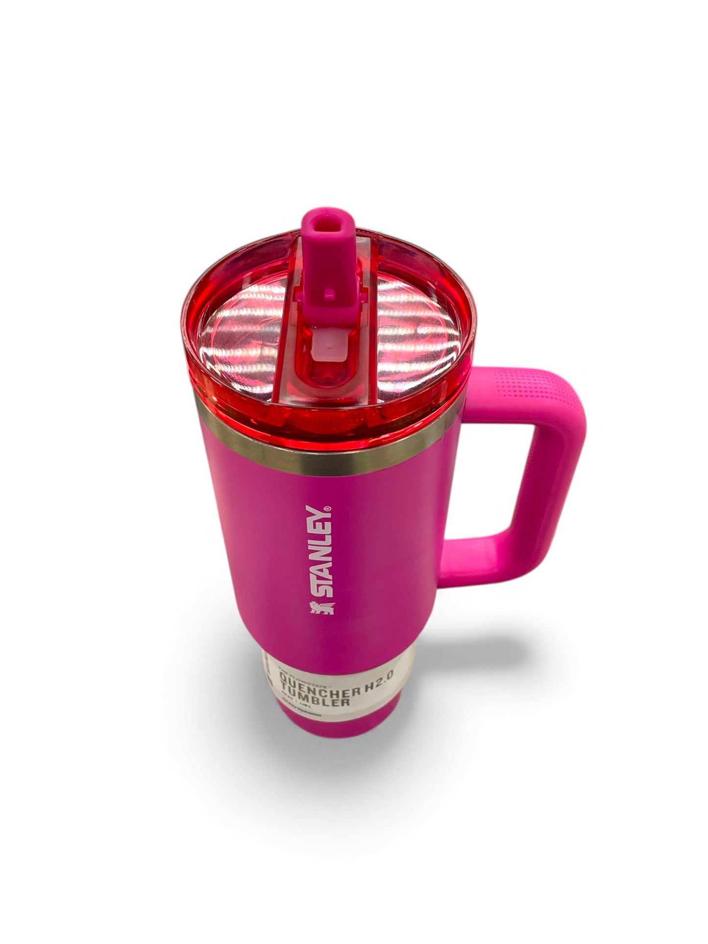 BIGMAN Hot Pink Stanley Flip Straw Quencher Tumbler 40oz