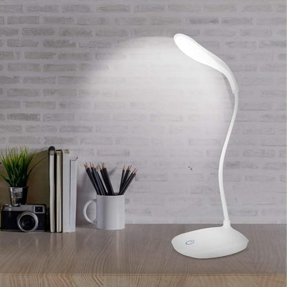 BIGMAN EliteGlow LED Desk Lamp – Flexible Neck, Touch Control, Eye-Care Light, USB Powered, Modern Table Lamp for Study, Office & Bedroom