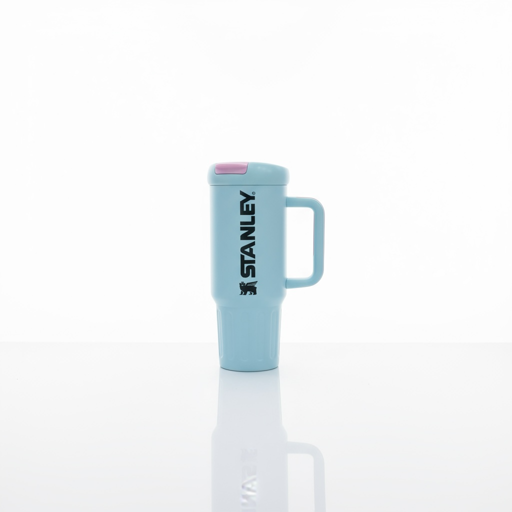 BIGMAN Classic Frost Blue & Pink Stanley Tumbler 40oz
