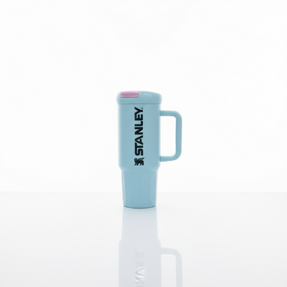 BIGMAN Classic Frost Blue & Pink Stanley Tumbler 40oz