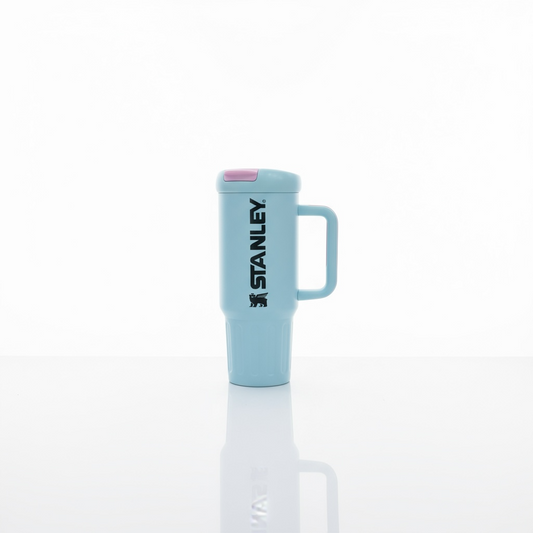 BIGMAN Classic Frost Blue & Pink Stanley Tumbler 40oz