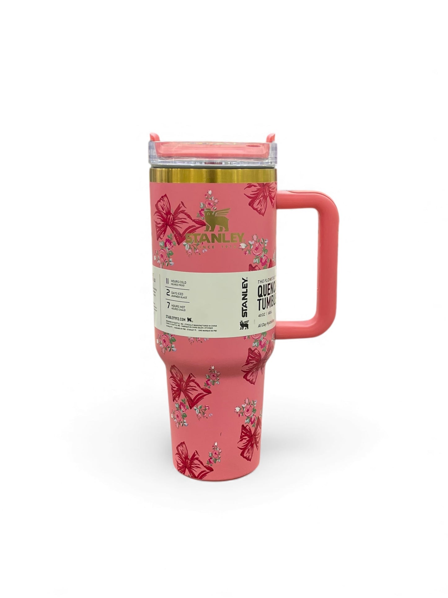 BIGMAN Bow Blossom Stanley Quencher Tumbler 40oz