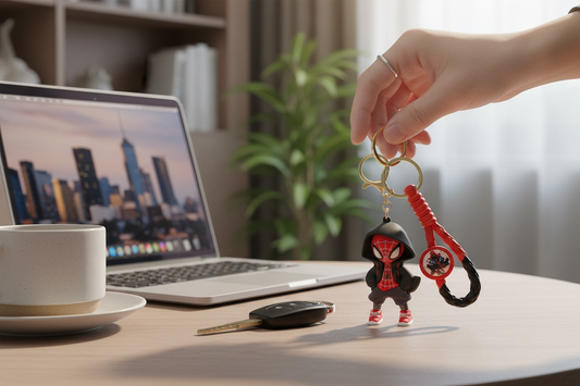 BIGMAN Spider-Man Hard Silicone Coated Keychain