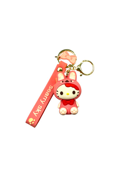BIGMAN Hello Kitty Hard Silicon Coated Keychain
