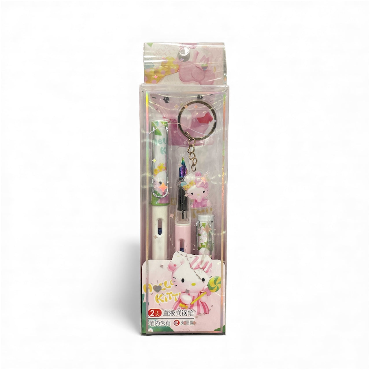 BIGMAN Hello Kitty Creative Pen Combo Set Dual Ink Pens + Keychain