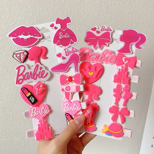 BIGMAN Plush Barbie Hair Clip Set