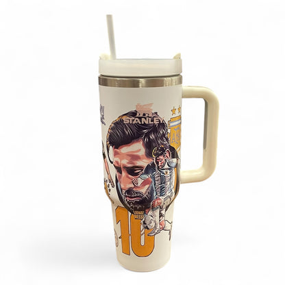 BIGMAN Lionel Messi White Edition Stanley Tumbler 40oz