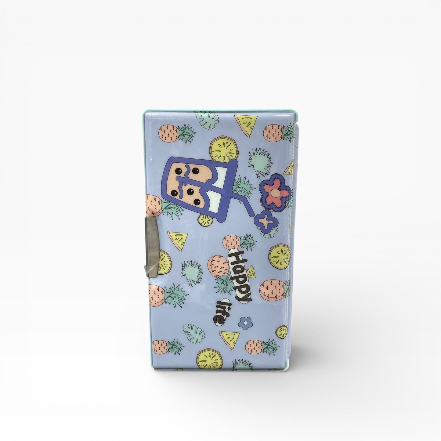 BIGMAN Boba Tea Happy Day Multi-Function Double-Sided Pencil Box with Sharpener