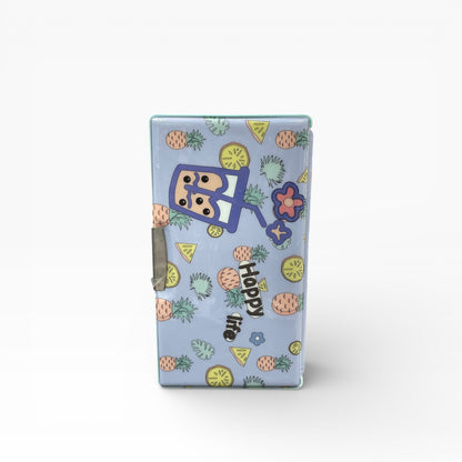 BIGMAN Boba Tea Happy Day Multi-Function Double-Sided Pencil Box with Sharpener