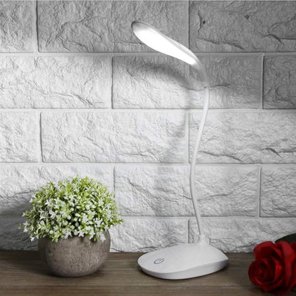 BIGMAN EliteGlow LED Desk Lamp – Flexible Neck, Touch Control, Eye-Care Light, USB Powered, Modern Table Lamp for Study, Office & Bedroom