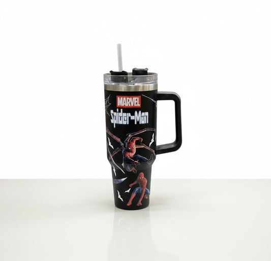 BIGMAN Marvel Spider-Man Black Edition Stanley Tumbler 40oz