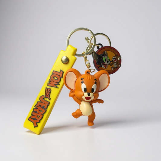 BIGMAN Tom & Jerry Hard Silicone Coated Keychain