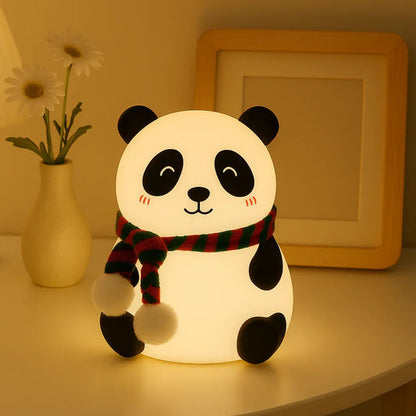 BIGMAN Silicone Panda Night Light USB Rechargeable Color Changing Lamp