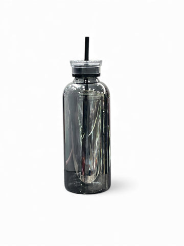 Smoky Transparent Straw Bottle 850ml