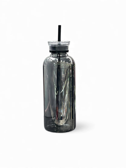 Smoky Transparent Straw Bottle 850ml