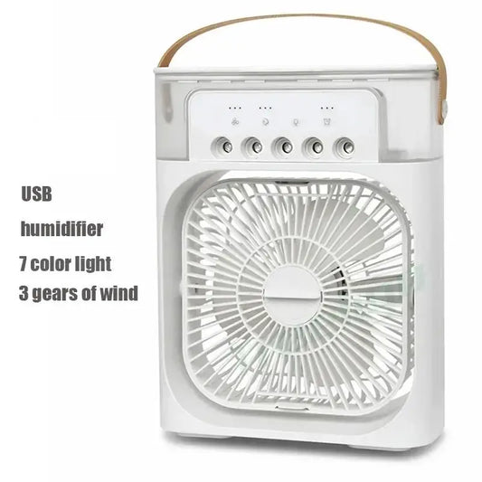 Bigman Premium FrostAir Mini – Portable Air Cooler Fan with Mist Spray, LED Light &amp; USB Rechargeable Cooling Fan