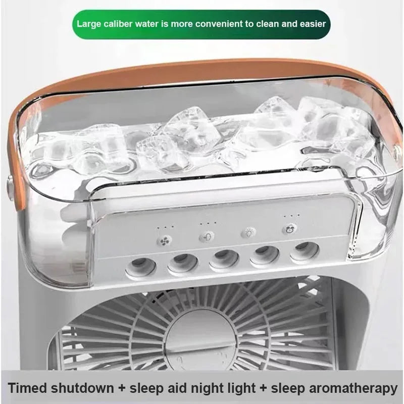 Bigman Premium FrostAir Mini – Portable Air Cooler Fan with Mist Spray, LED Light &amp; Cooling Fan
