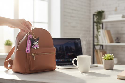 BIGMAN kuromi Hard Silicon Coated Keychain