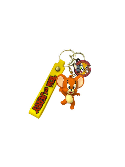 BIGMAN Tom & Jerry Hard Silicone Coated Keychain