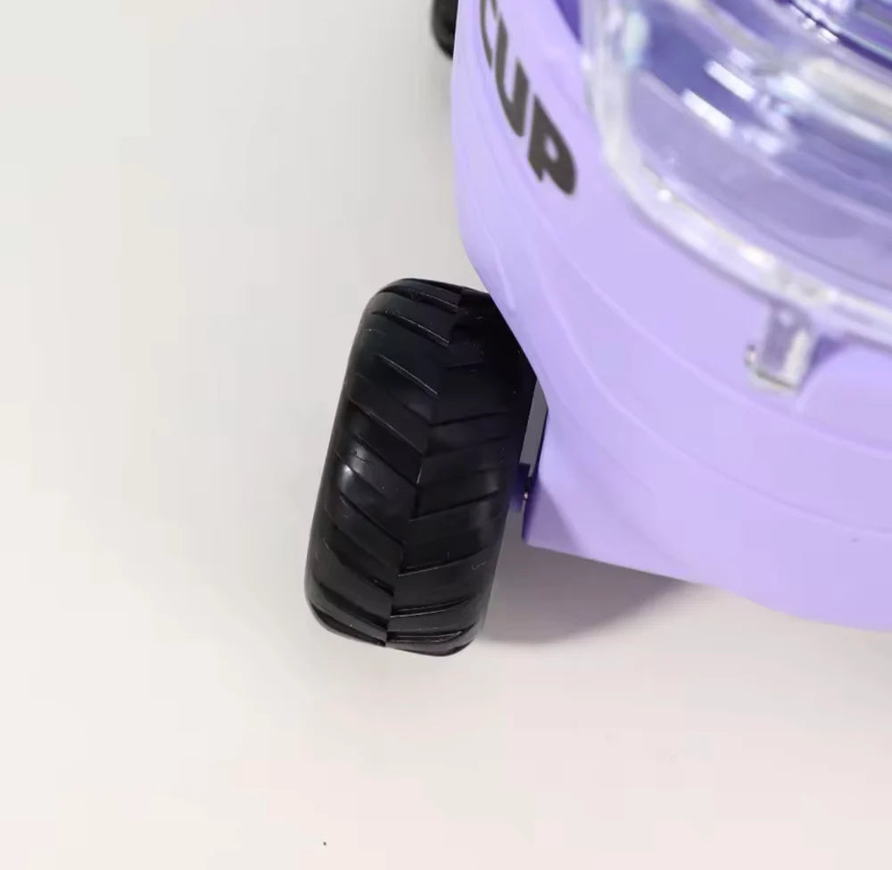 BIGMAN TurboSip Car Tumbler with Straw & Strap Handle – Creative Car-Shaped Sipper Cup for Kids & Adults,  Portable Drink Bottle for Juice, Water & Milk (Fun Gift Design)