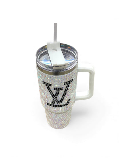 BIGMAN Luxury Rhinestone LV Bling Edition Tumbler 40oz