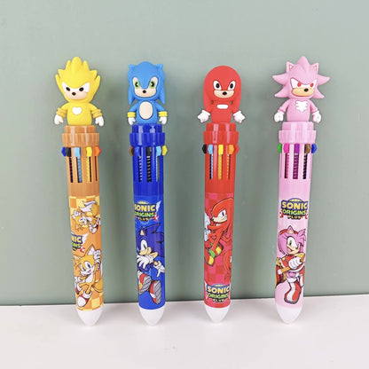 BIGMAN Sonic Characters 10-in-1 Multi-Color Gel Pen