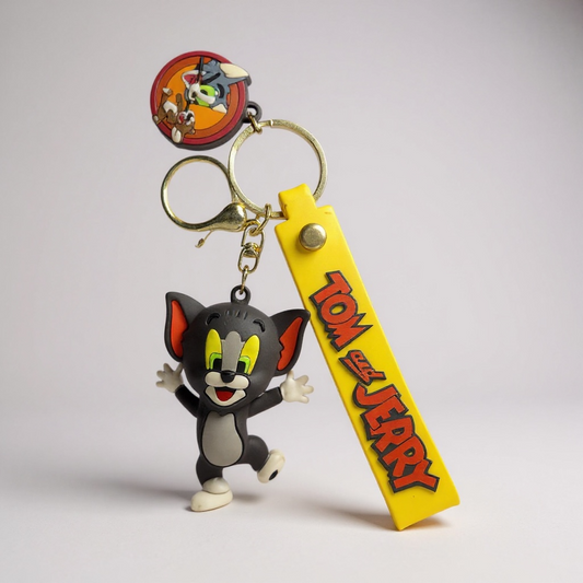 BIGMAN Tom & Jerry Hard Silicone Coated Keychain