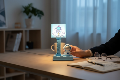 BIGMAN Space Theme Astronaut LED Table Lamp For Kids