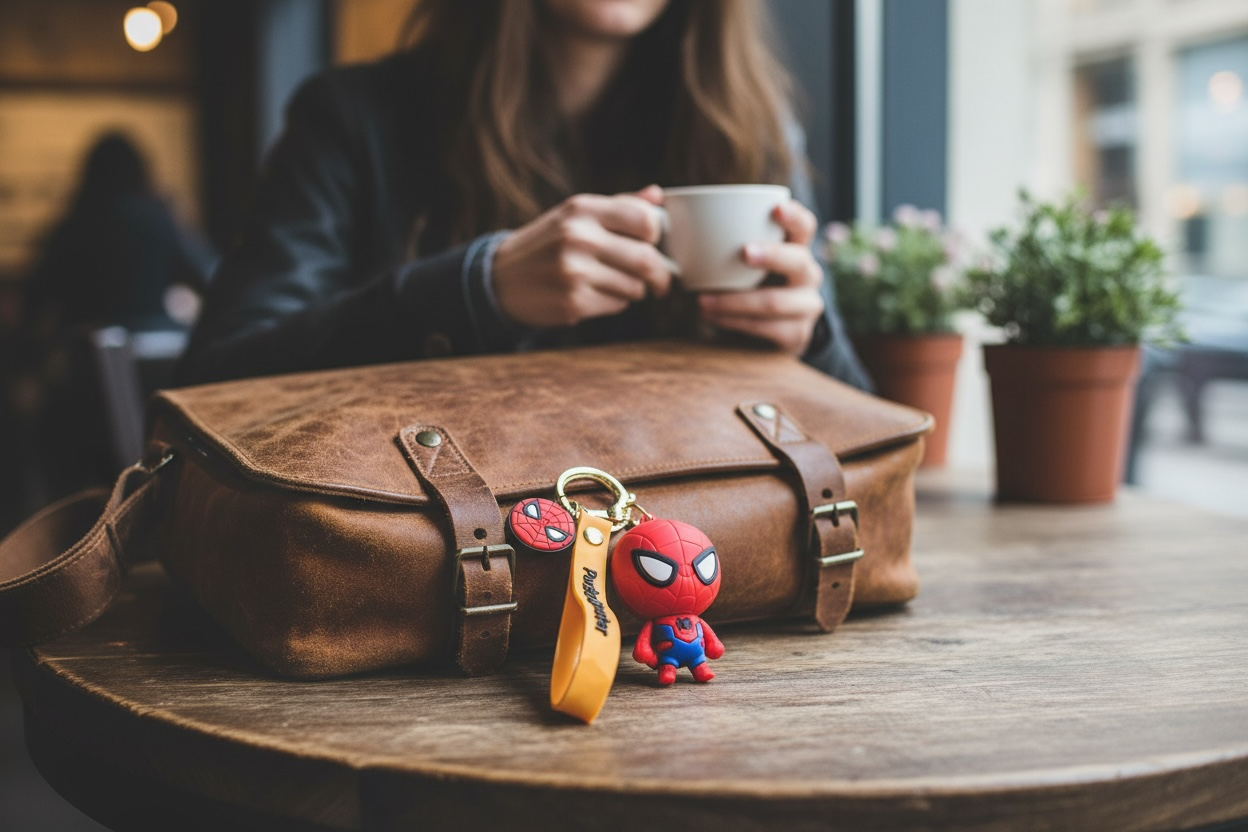 BIGMAN Spider-Man Hard Silicone Coated Keychain