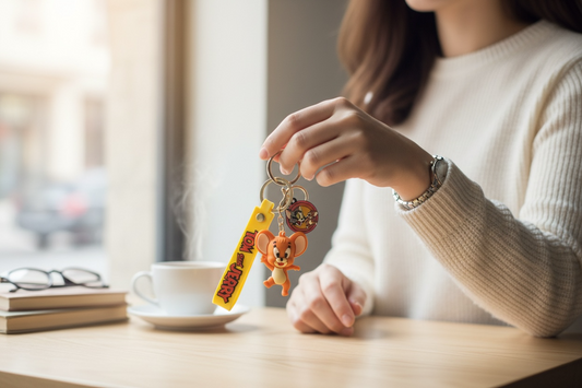 BIGMAN Tom & Jerry Hard Silicone Coated Keychain
