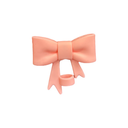 Bow Style Silicon Straw Topper