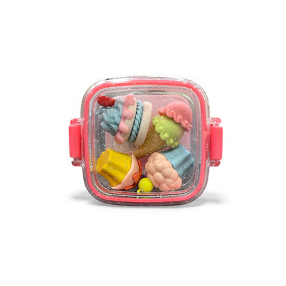 BIGMAN Ice Cream Tiny Erasers Pack 4 Piece Fun Eraser Box
