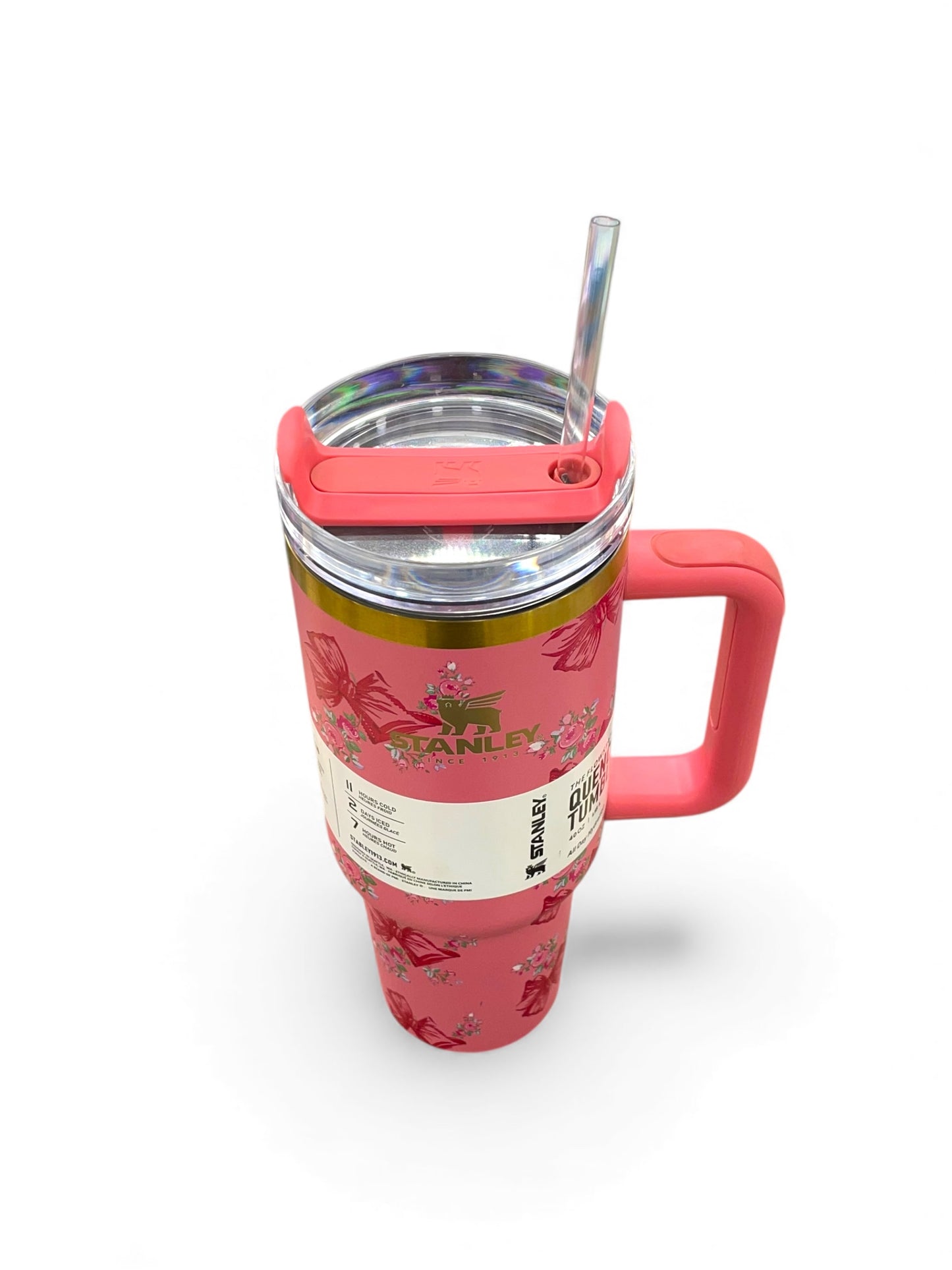 BIGMAN Bow Blossom Stanley Quencher Tumbler 40oz