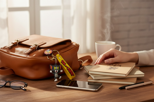 BIGMAN Tom & Jerry Hard Silicone Coated Keychain